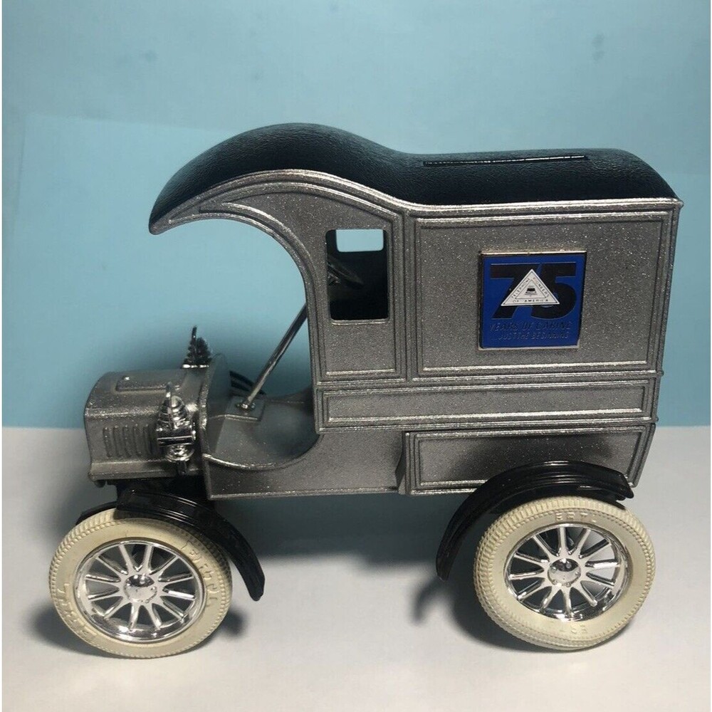 ERTL 1911 FORD Delivery Car Telephone Pioneers 75th Ann. CoinBank 1:25 -As is